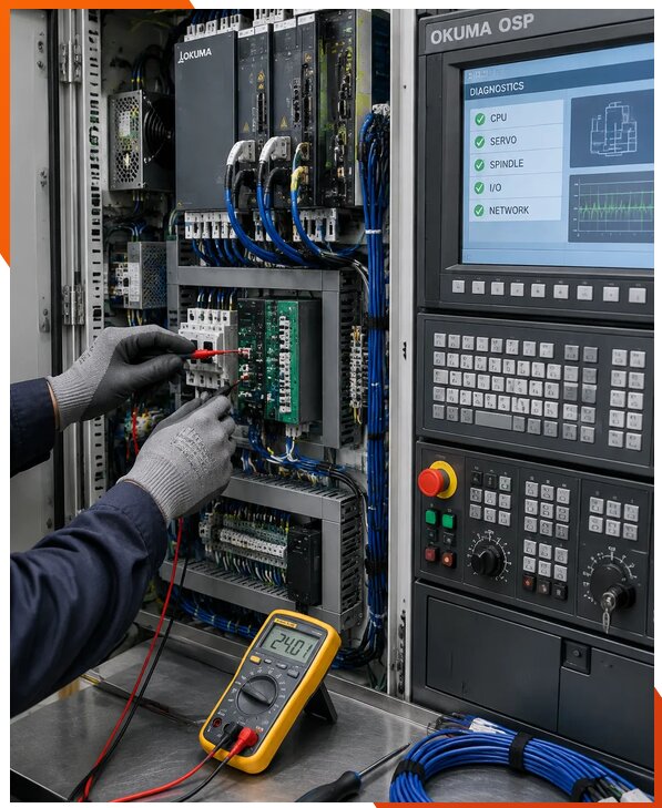 Ремонт систем ЧПУ Okuma OSP в Смоленске